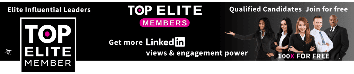 top elite esteemed members banner showing what the brand is all about